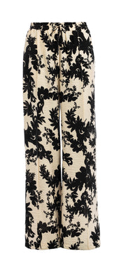 NED Yura Black Classic Floral Woven Zwart - OAK Fashion Noordwolde