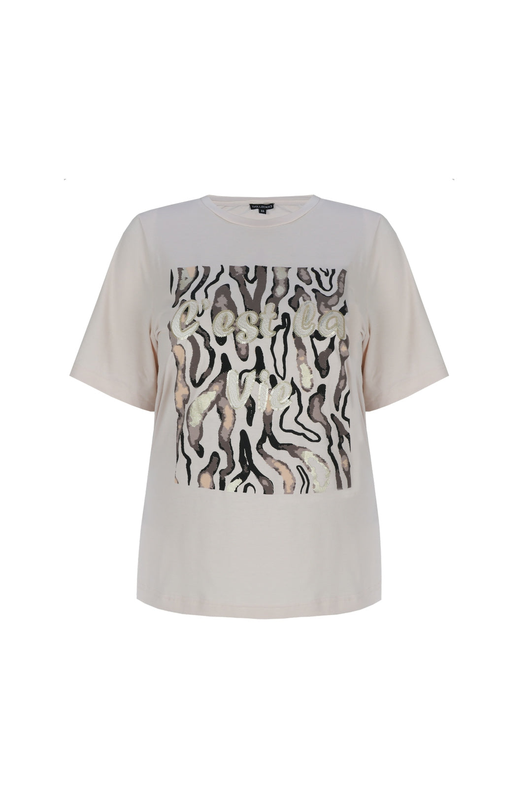 Lara T-shirt Bruin - OAK Fashion Noordwolde