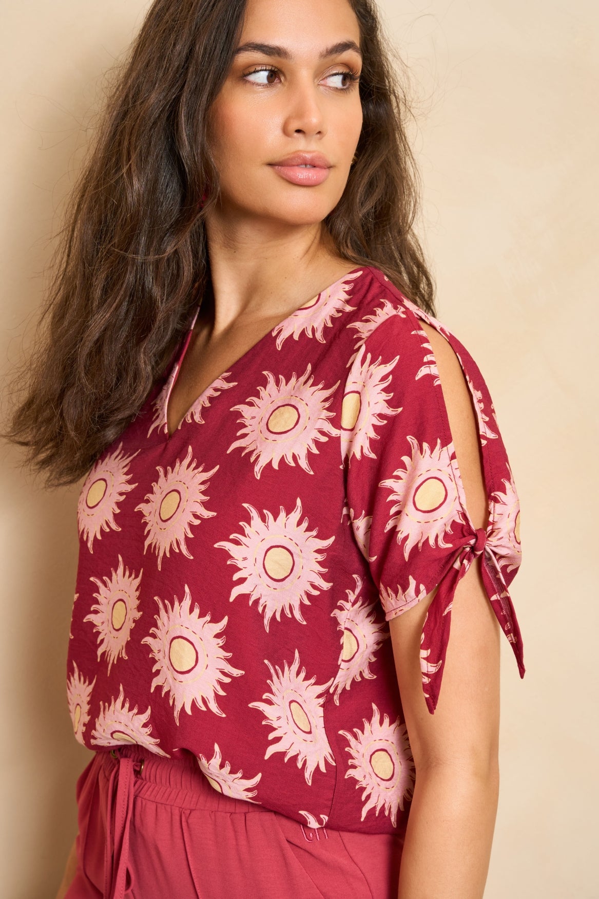 Lofty Manner Blouse Elowen Rood - OAK Fashion Noordwolde