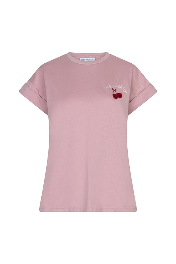 Lofty Manner T-shirt Nyella Roze - OAK Fashion Noordwolde