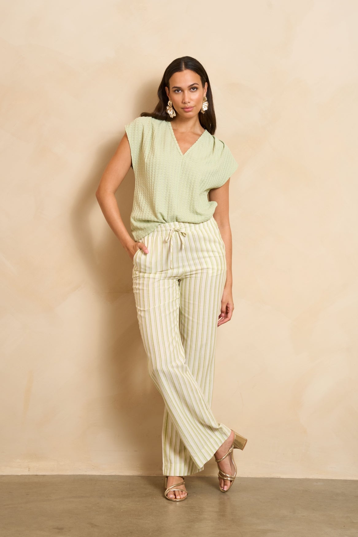 Lofty Manner Top Elian Groen - OAK Fashion Noordwolde