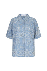 Lofty Manner Blouse Marianne Blauw - OAK Fashion Noordwolde