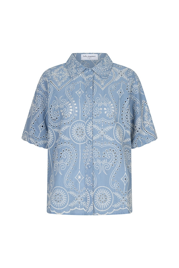 Lofty Manner Blouse Marianne Blauw - OAK Fashion Noordwolde