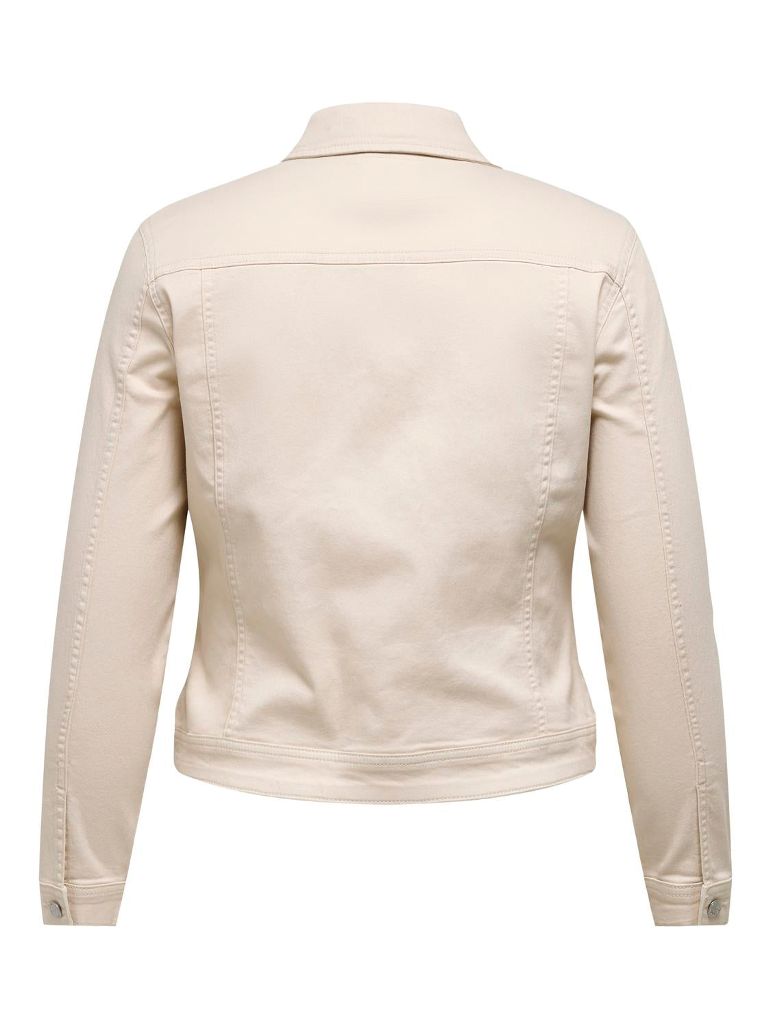 Carmakoma CARWESPA COLOUR DENIM JACKET DNM Roze - OAK Fashion Noordwolde