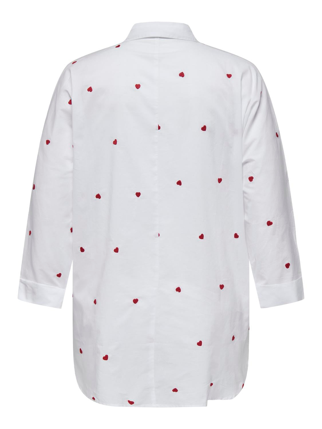 Carmakoma CARNEW LINA GRACE LS EMB SHIRT WVN NOOS Wit - OAK Fashion Noordwolde