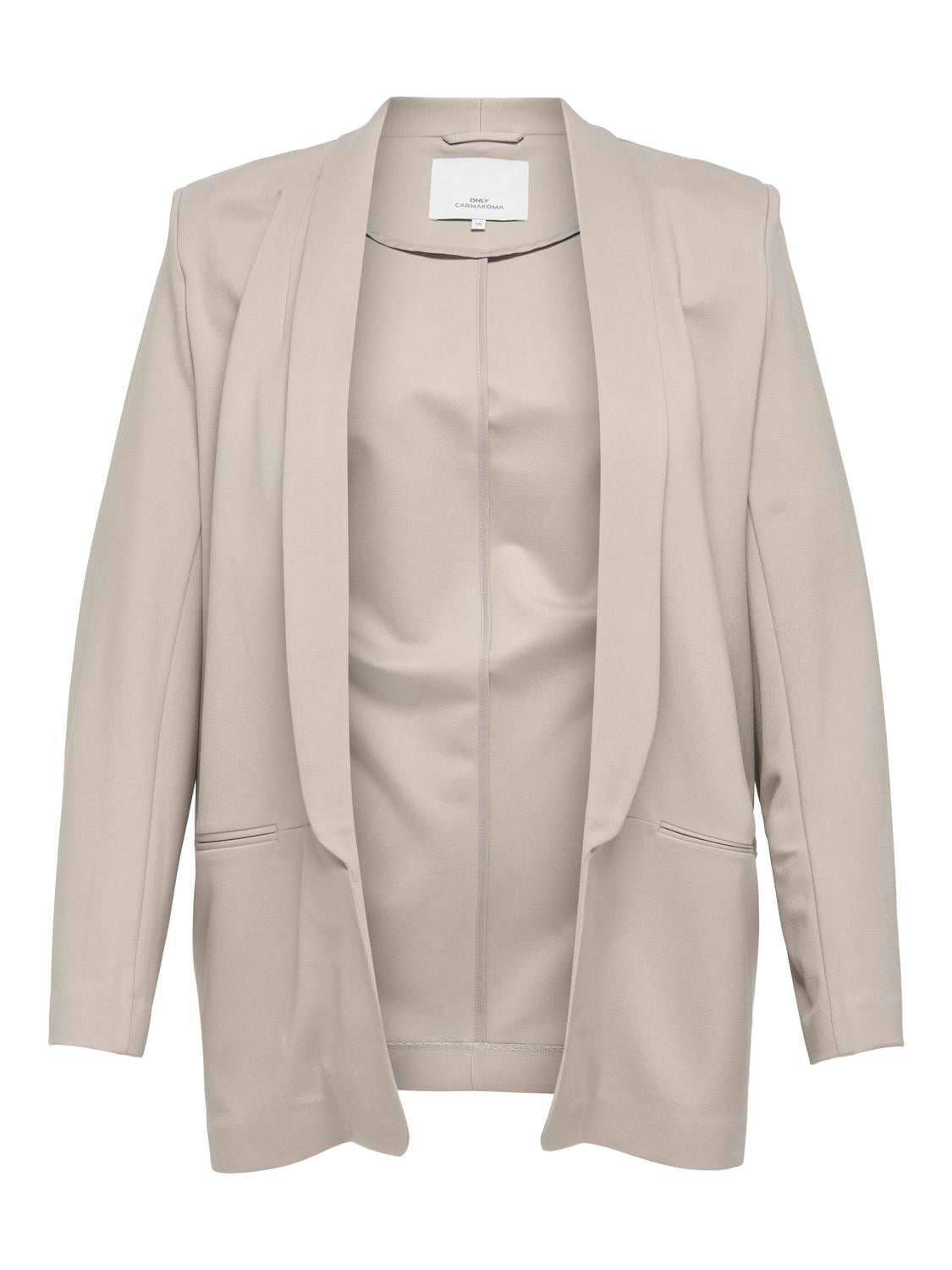 Carmakoma CARPOPTRASH-ELLY LIFE L/S BLAZER TLR Grijs - OAK Fashion Noordwolde