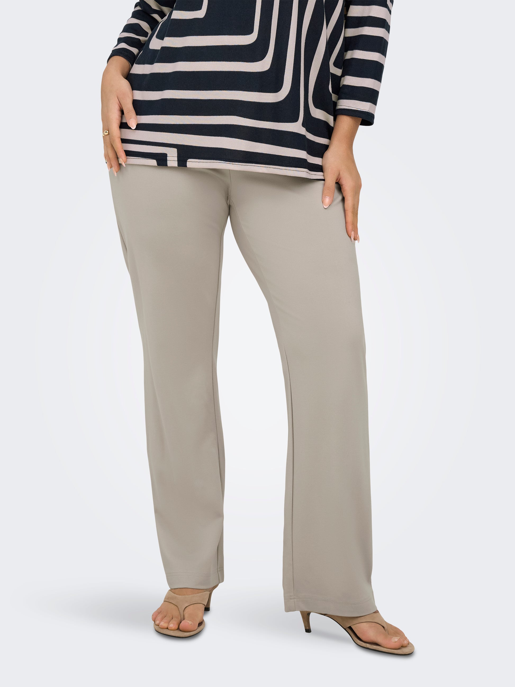 Carmakoma CARGOLDTRASH LIFE HW BELT WIDE PANT PNT Grijs - OAK Fashion Noordwolde