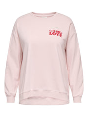 Carmakoma CARDITTEMARIE L/S O-NECK SWEAT JRS Paars - OAK Fashion Noordwolde