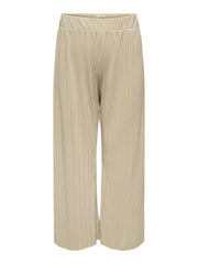 Carmakoma CARRAVENNA PLISSE PANT JRS NOOS Wit - OAK Fashion Noordwolde