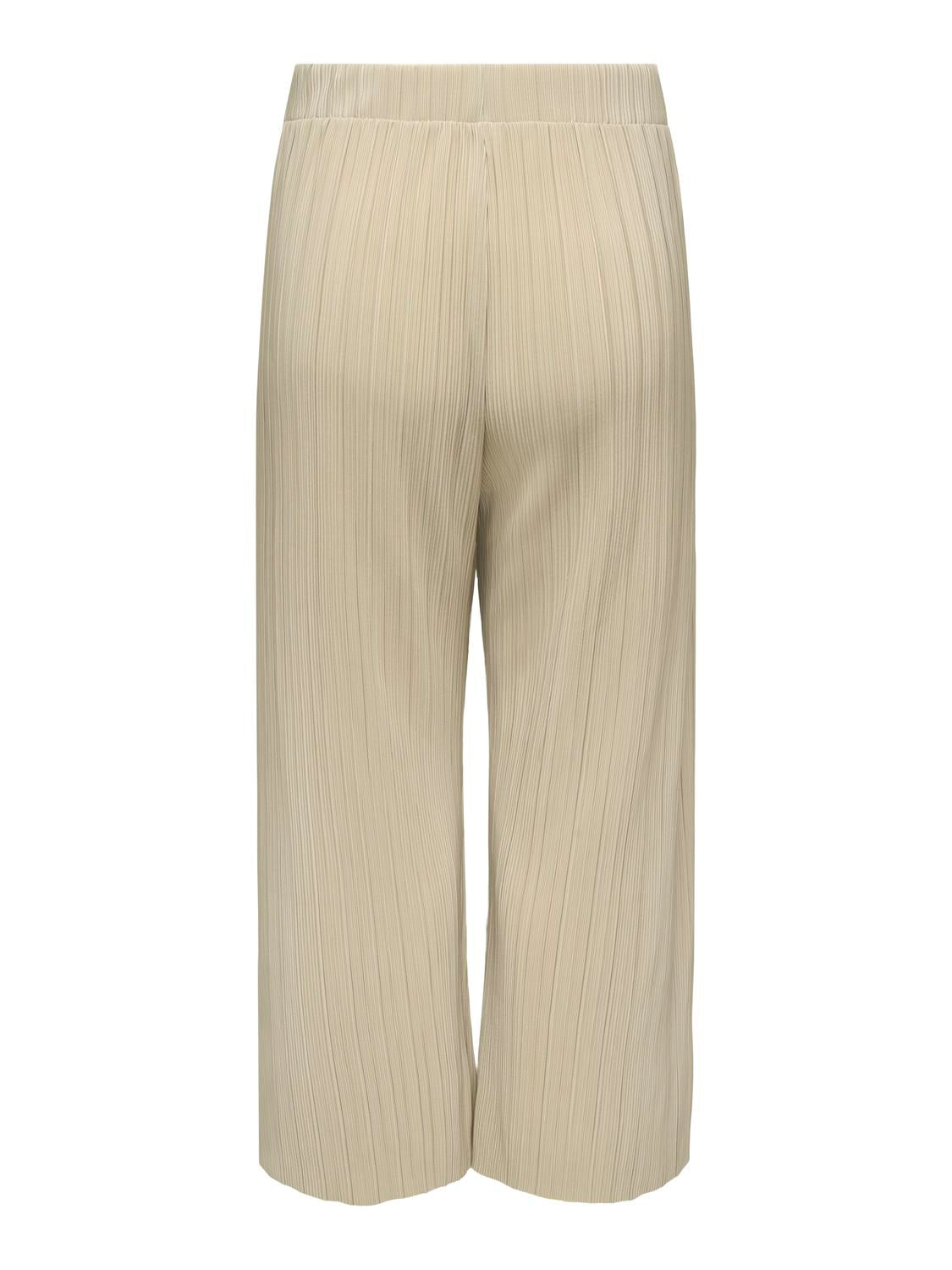 Carmakoma CARRAVENNA PLISSE PANT JRS NOOS Wit - OAK Fashion Noordwolde