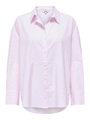 Carmakoma CAROREGON LS RHINESTONE SHIRT WVN Roze - OAK Fashion Noordwolde