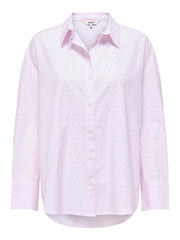 Carmakoma CAROREGON LS RHINESTONE SHIRT WVN Roze - OAK Fashion Noordwolde