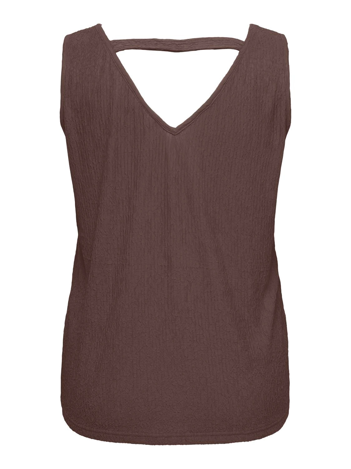Carmakoma CARREINA SL V-NECK STRUCTUR TOP JRS Grijs - OAK Fashion Noordwolde