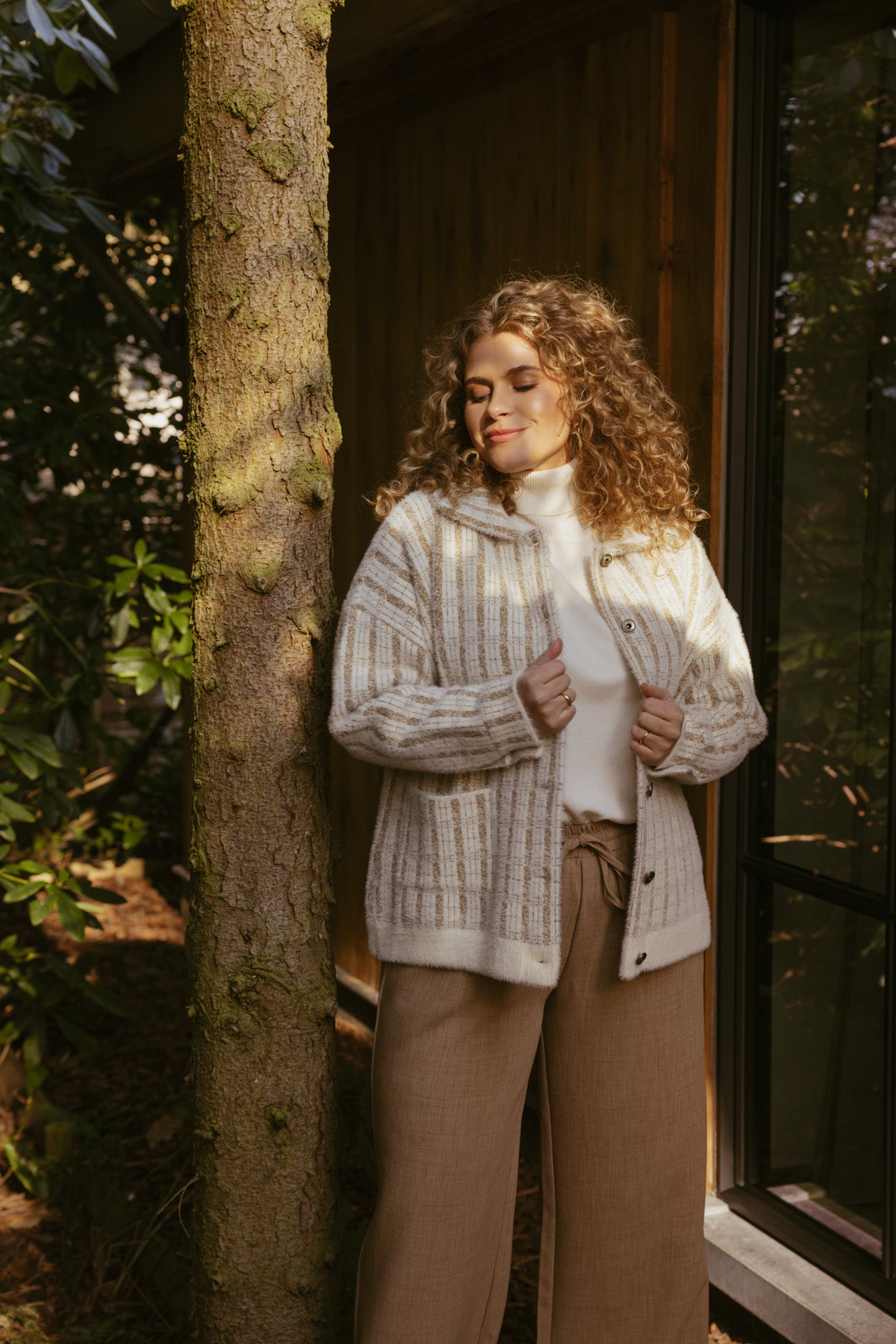 Exxcellent Lauren pants Bruin - OAK Fashion Noordwolde