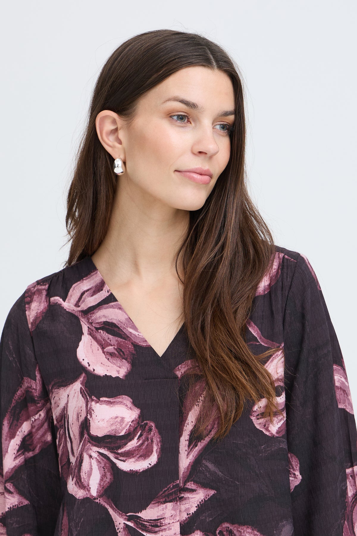 Fransa FRARIANA BL 4 HP FLORAL PEACHSKIN - OAK Fashion Noordwolde