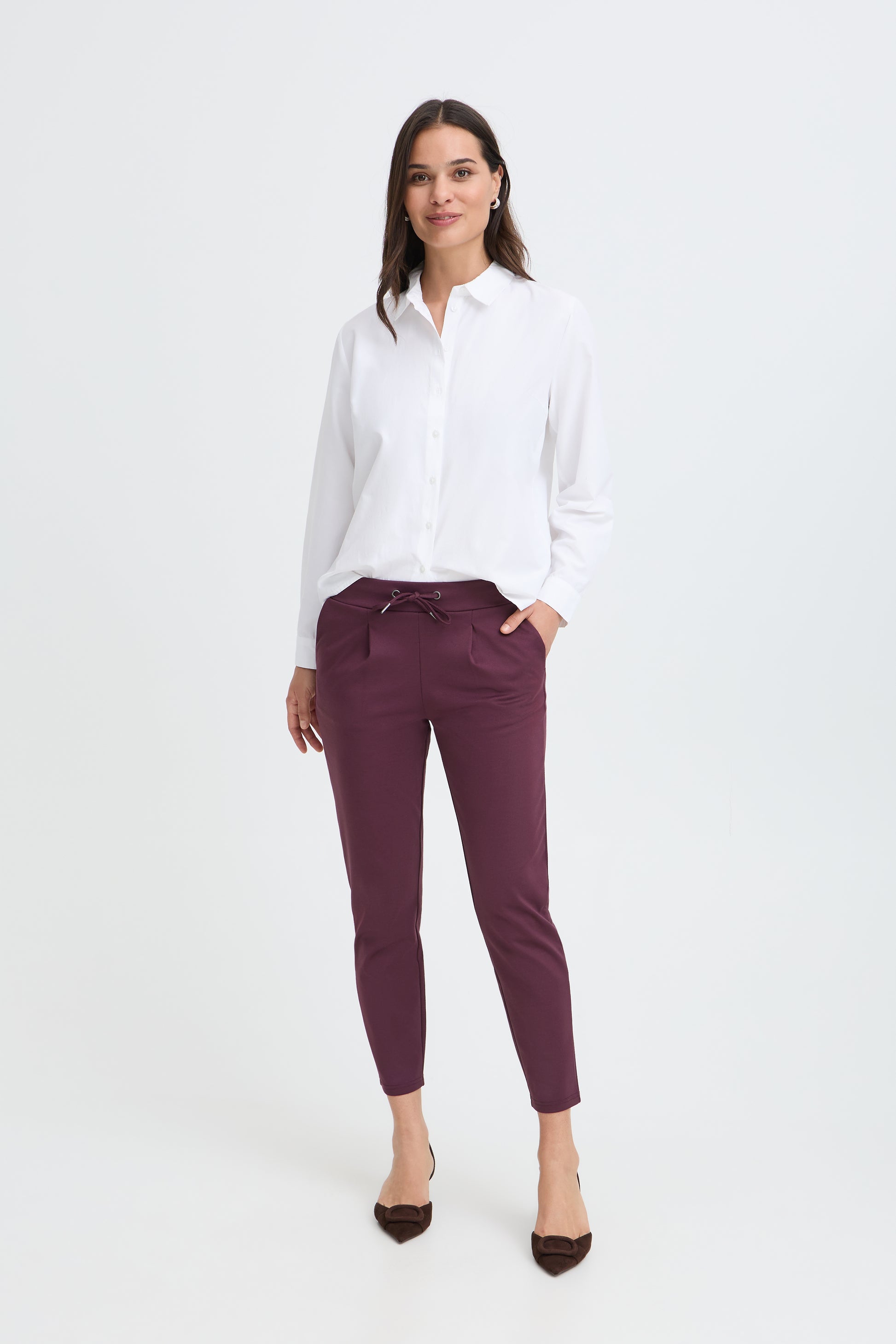 B. Young RIZETTA CROP PANTS Fig - OAK Fashion Noordwolde