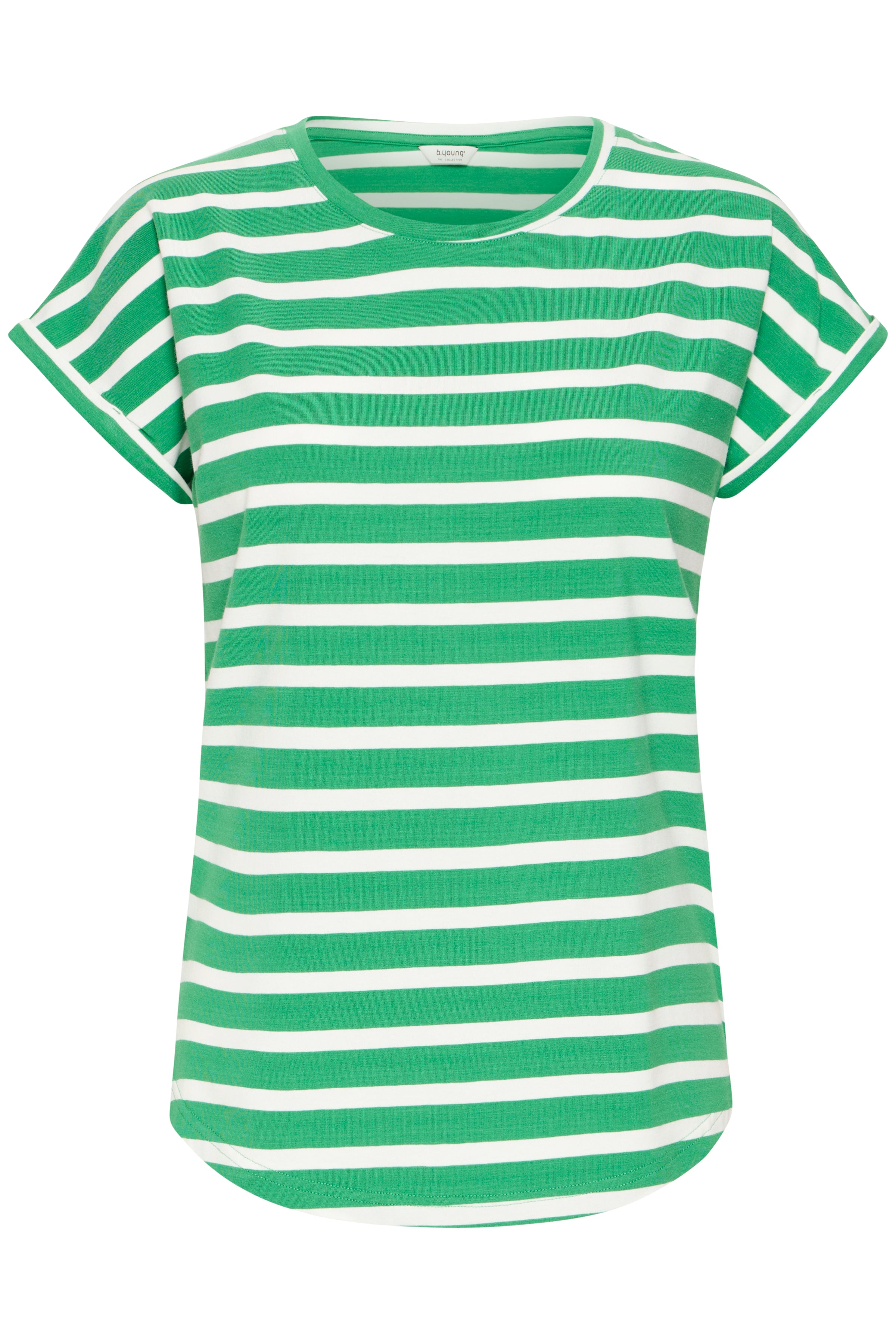 B. Young BYPAMILA ONECK TSHIRT LEPRECHAUN STRIPE - OAK Fashion Noordwolde