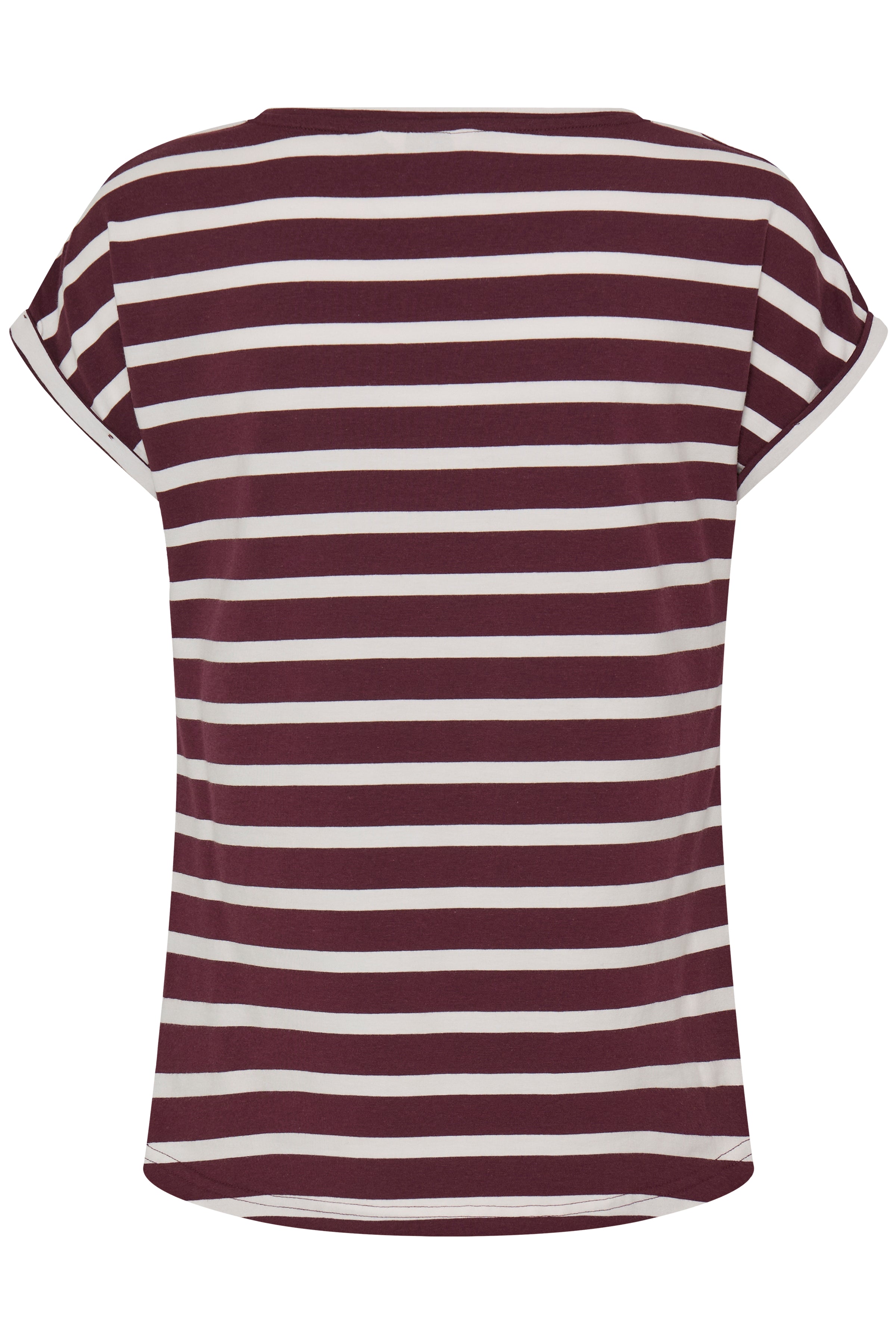 B. Young BYPAMILA ONECK TSHIRT FIG STRIPE - OAK Fashion Noordwolde