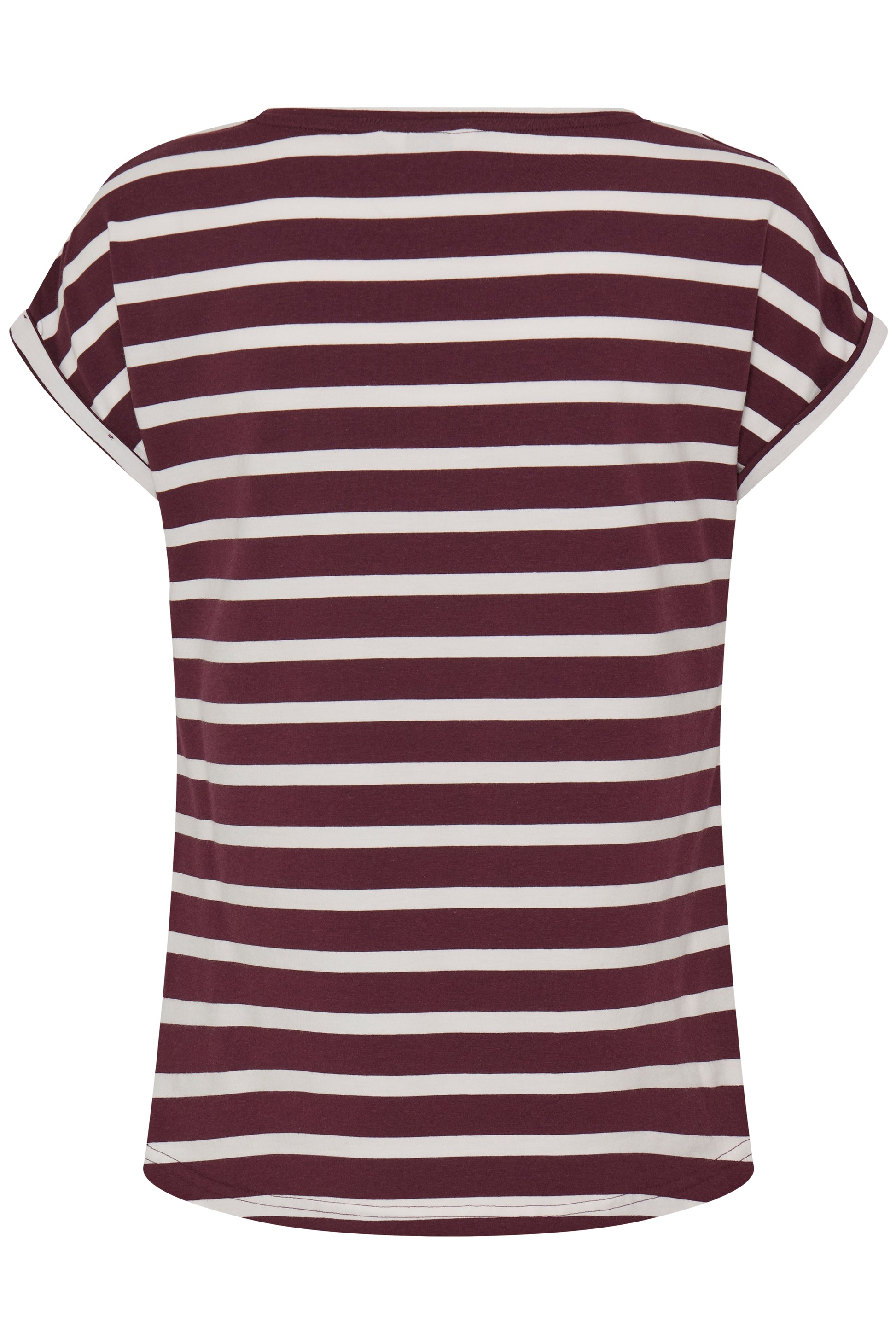 B. Young BYPAMILA ONECK TSHIRT FIG STRIPE - OAK Fashion Noordwolde
