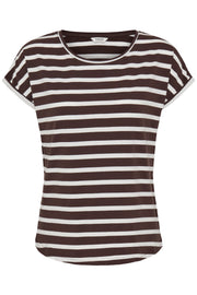 B. Young BYPAMILA ONECK TSHIRT JAVA STRIPE - OAK Fashion Noordwolde