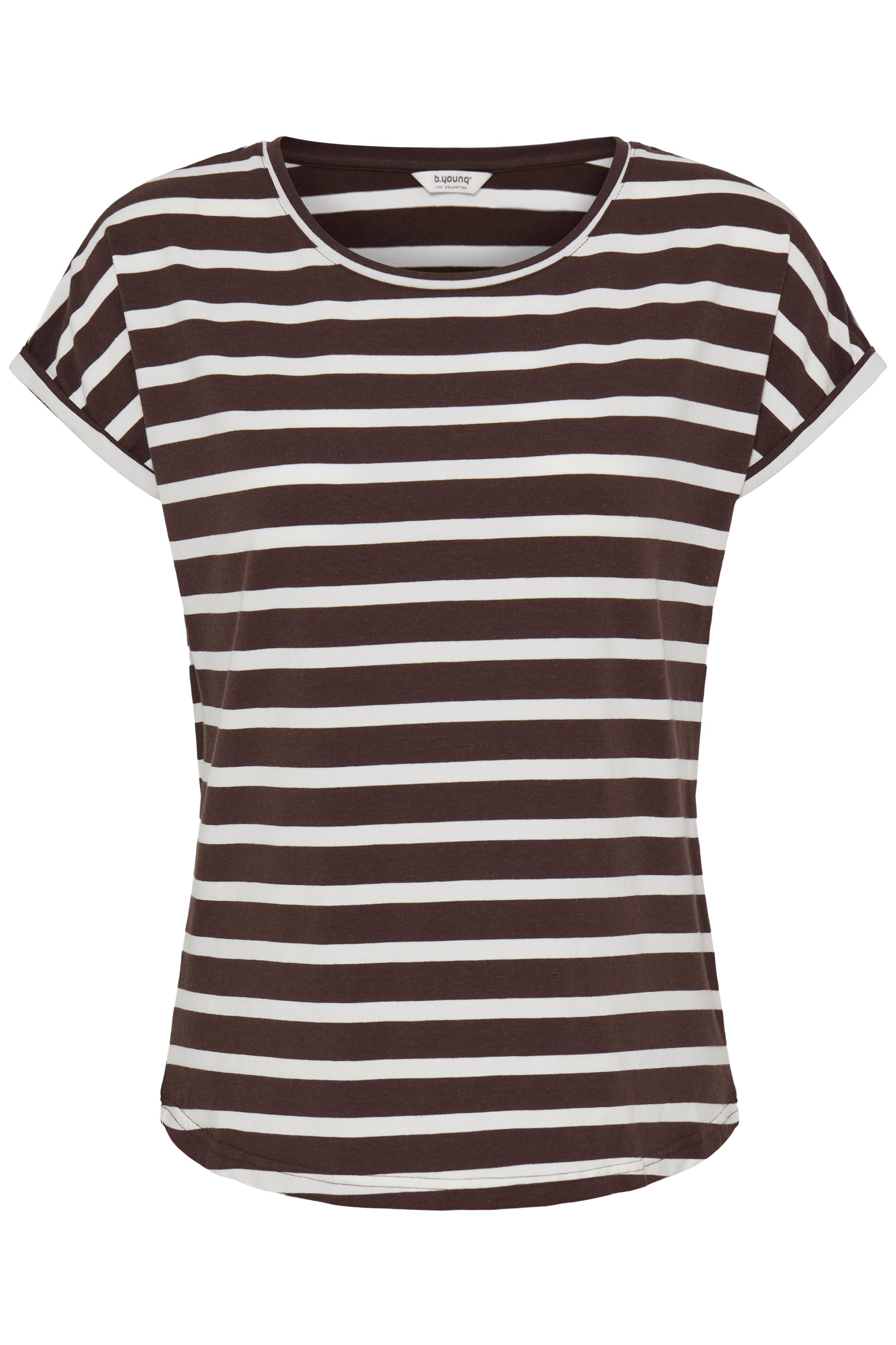 B. Young BYPAMILA ONECK TSHIRT JAVA STRIPE - OAK Fashion Noordwolde