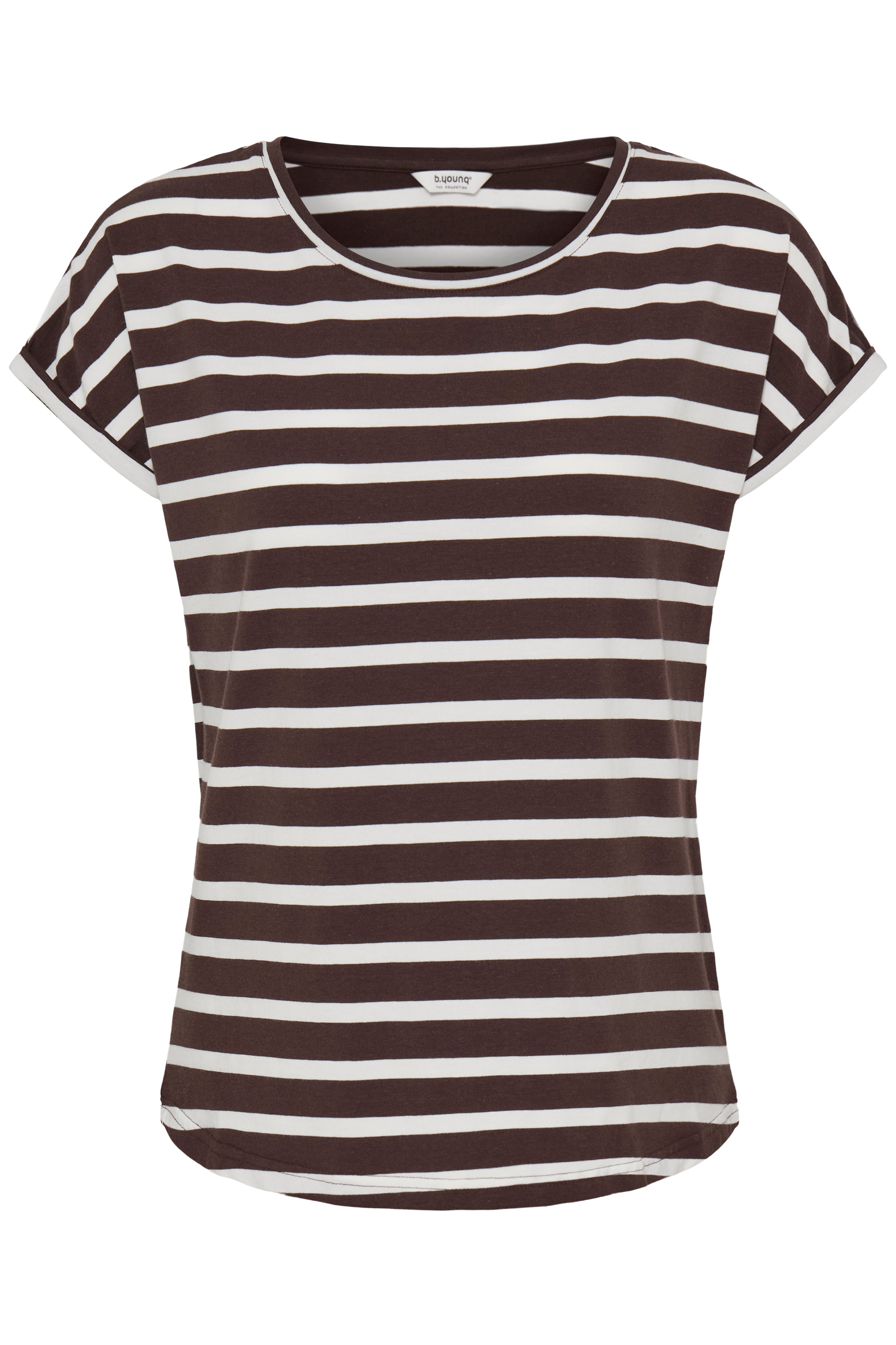 B. Young BYPAMILA ONECK TSHIRT JAVA STRIPE - OAK Fashion Noordwolde