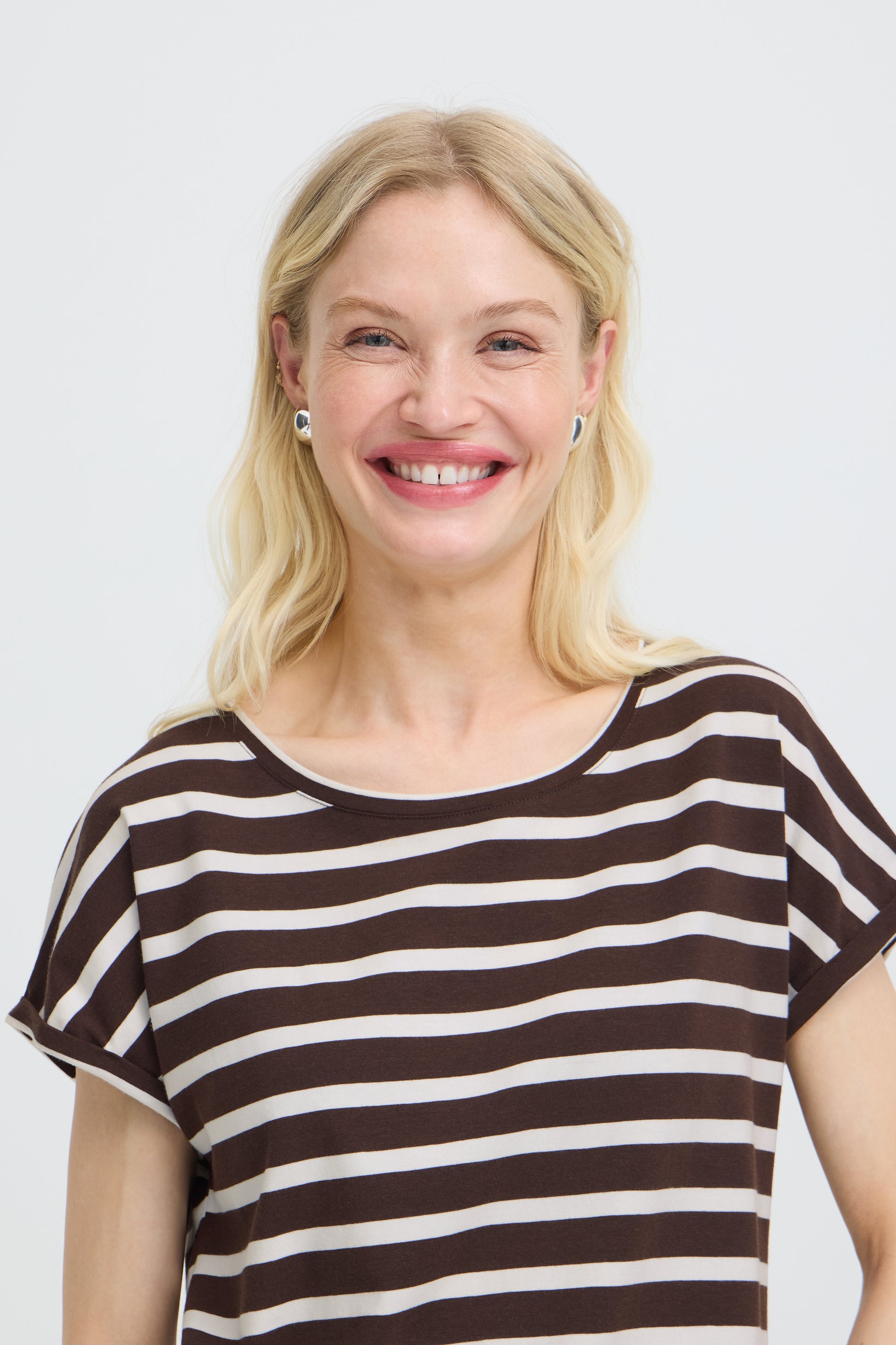 B. Young BYPAMILA ONECK TSHIRT JAVA STRIPE - OAK Fashion Noordwolde