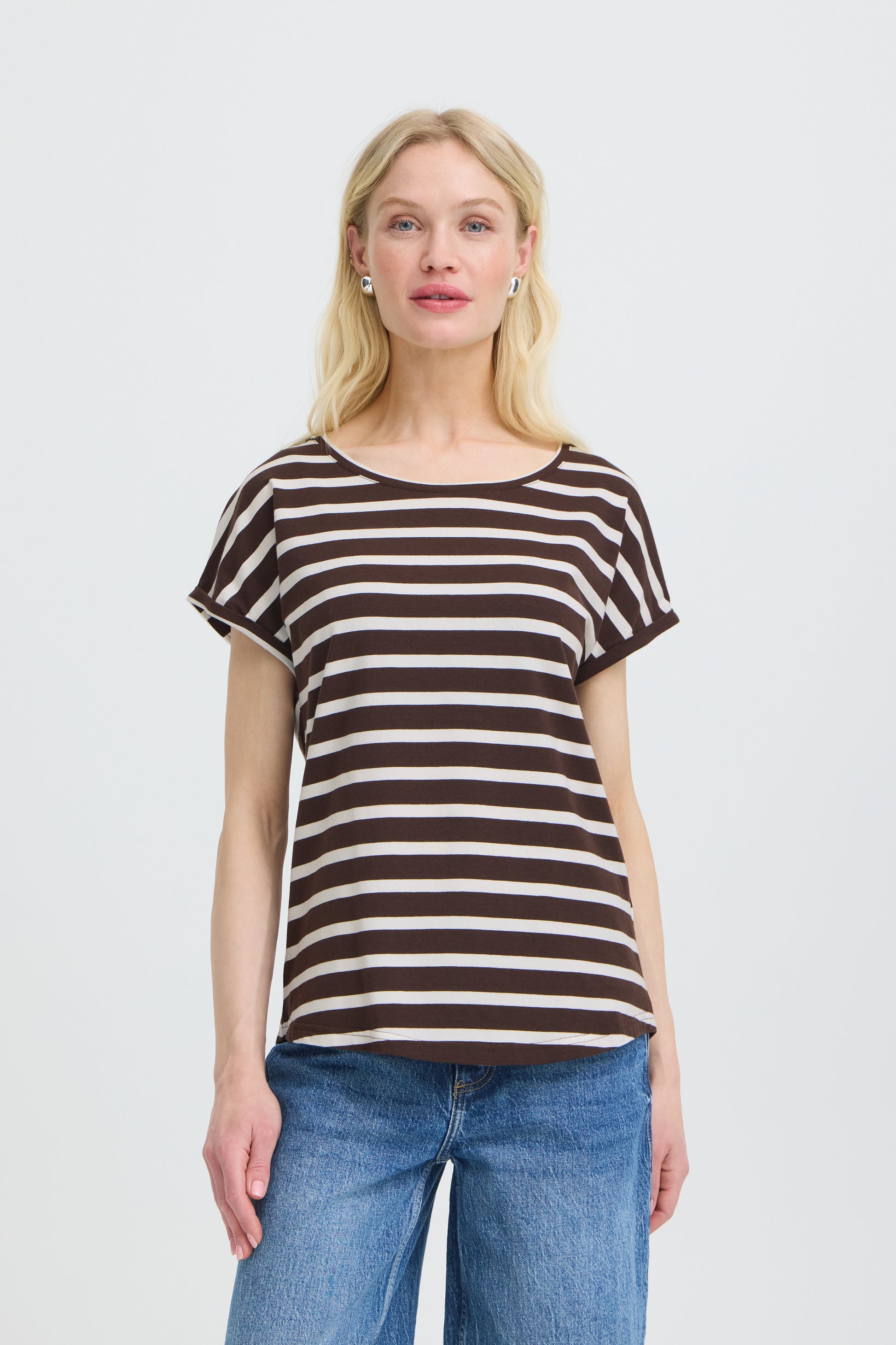 B. Young BYPAMILA ONECK TSHIRT JAVA STRIPE - OAK Fashion Noordwolde