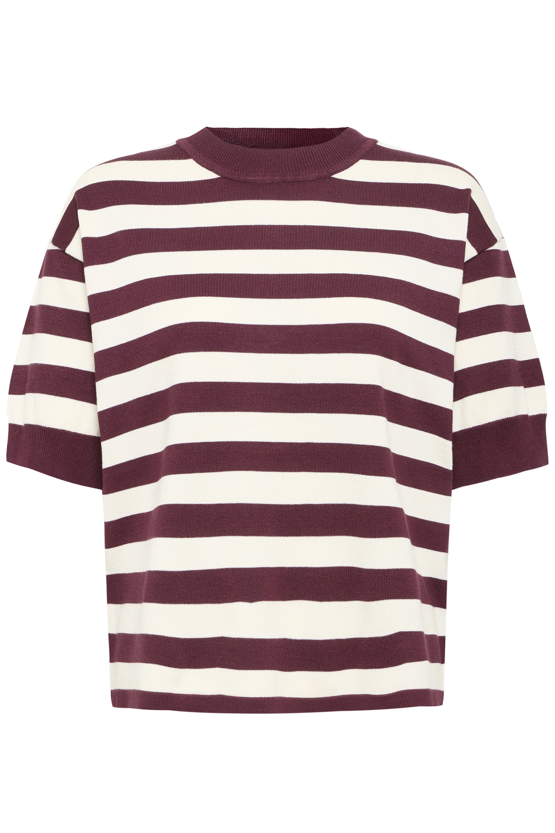 B. Young BYMMORLA TSHIRT FIG/BIRCH STRIPE - OAK Fashion Noordwolde