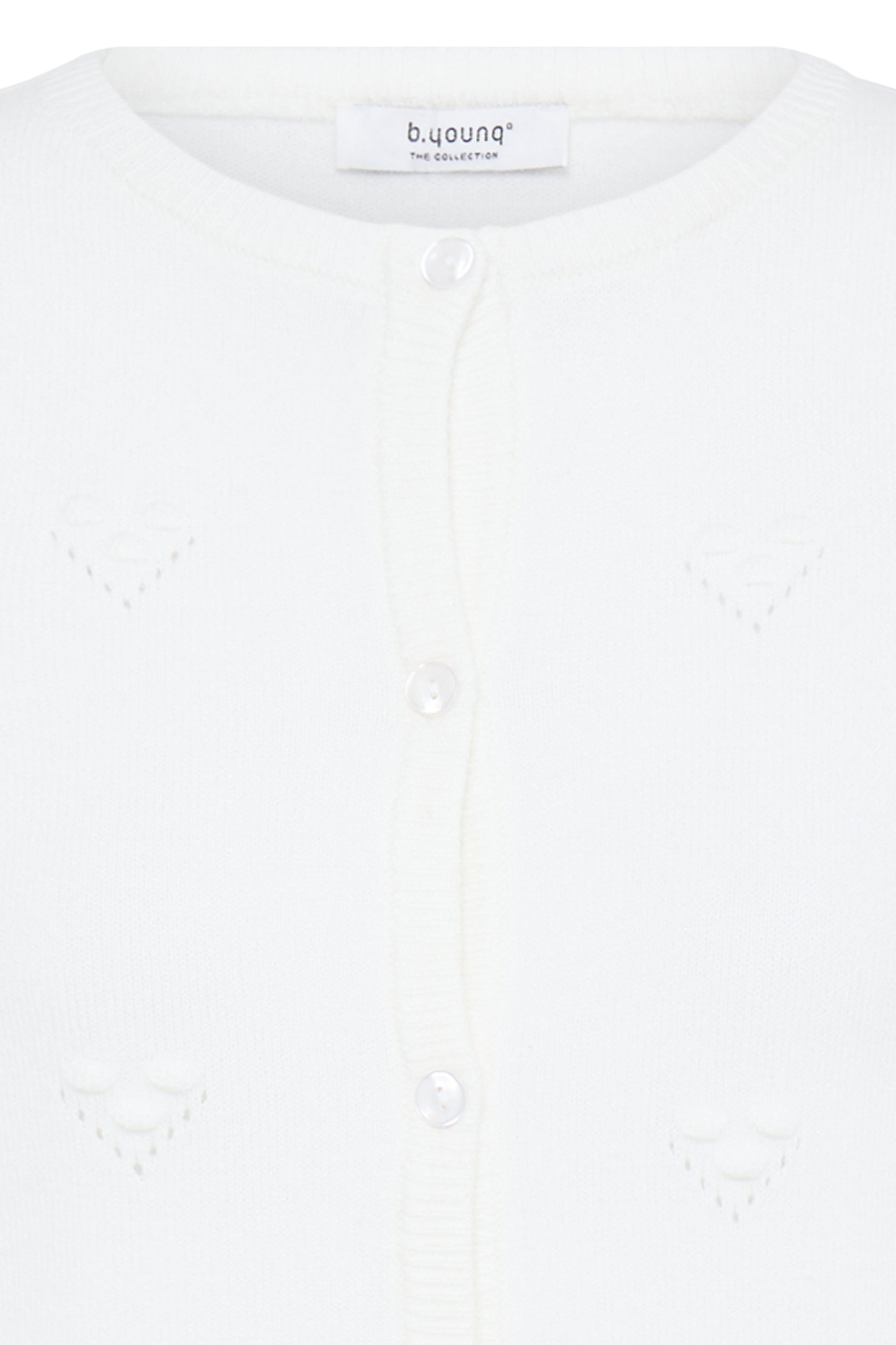 B. Young BYMANINA STRUCTURE CARDIGAN Marshmallow Melange - OAK Fashion Noordwolde
