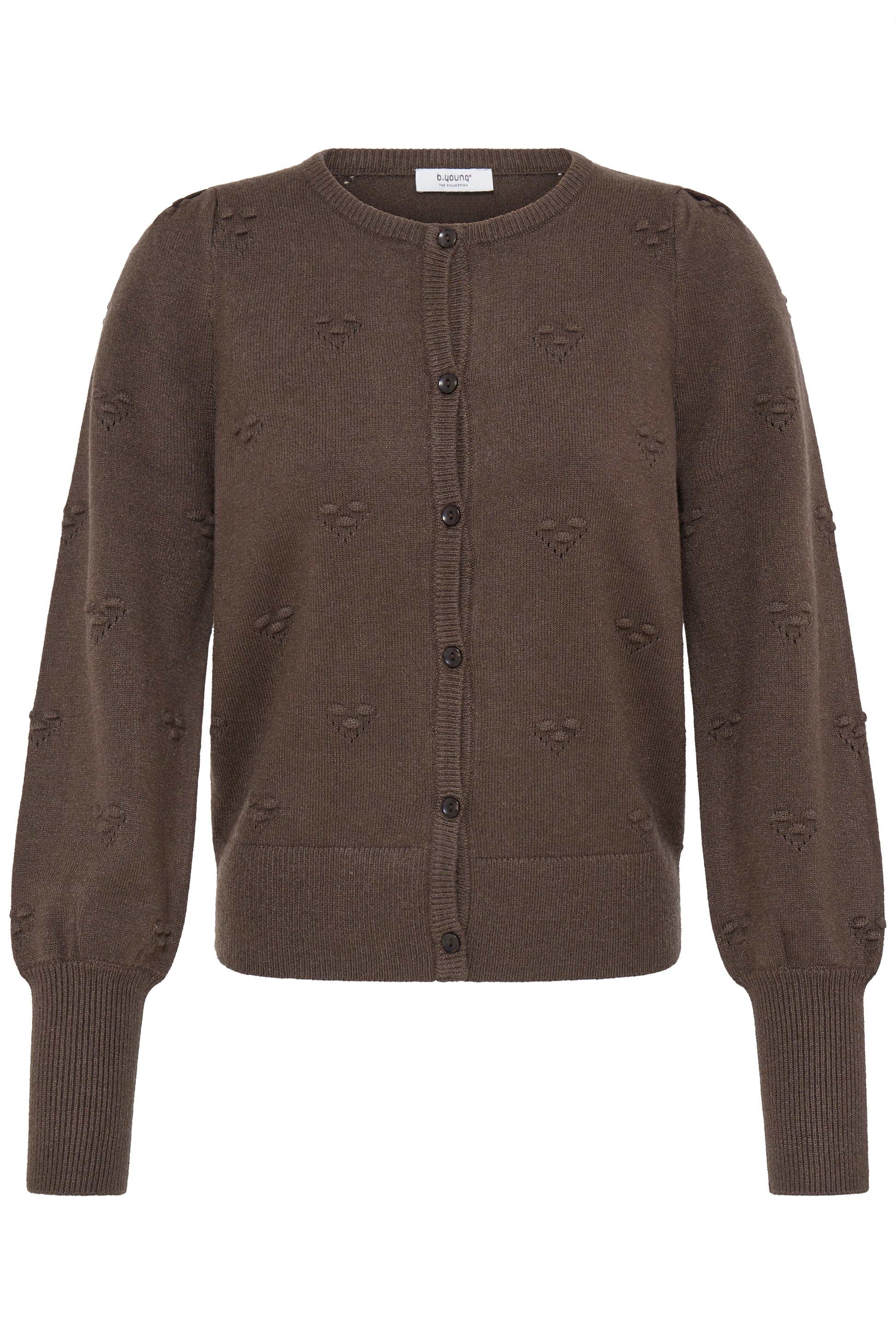 B. Young BYMANINA STRUCTURE CARDIGAN Java Melange - OAK Fashion Noordwolde