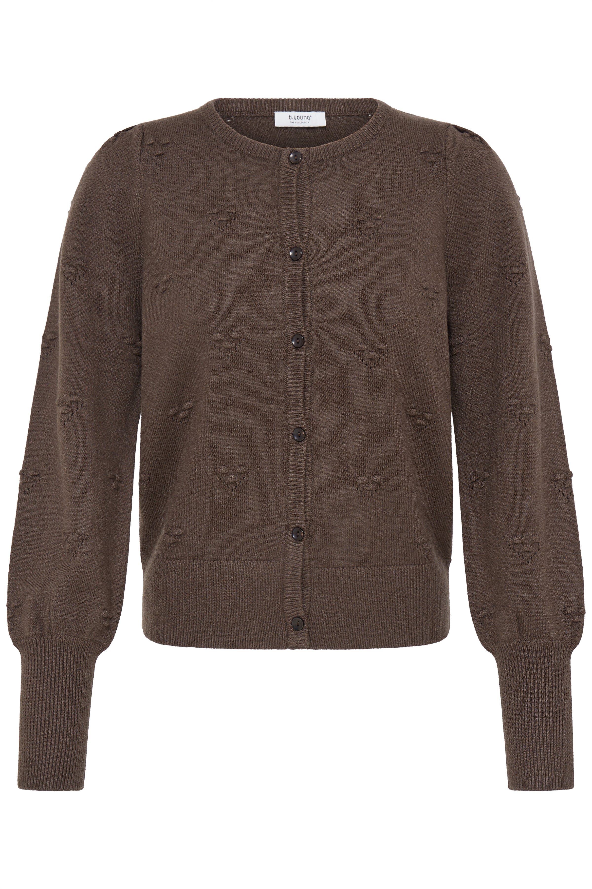 B. Young BYMANINA STRUCTURE CARDIGAN Java Melange - OAK Fashion Noordwolde