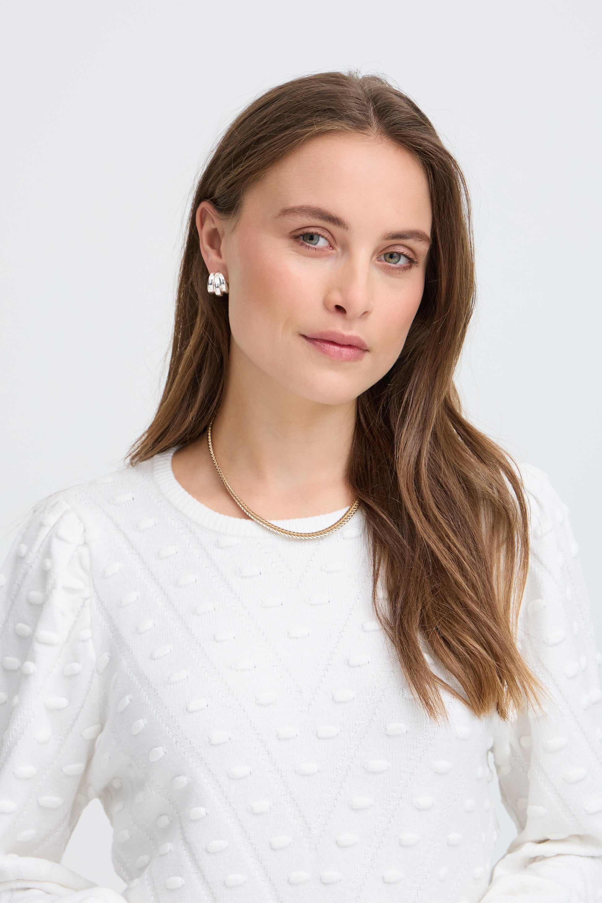 B. Young BYMANINA STRUCTURE JUMPER Marshmallow - OAK Fashion Noordwolde