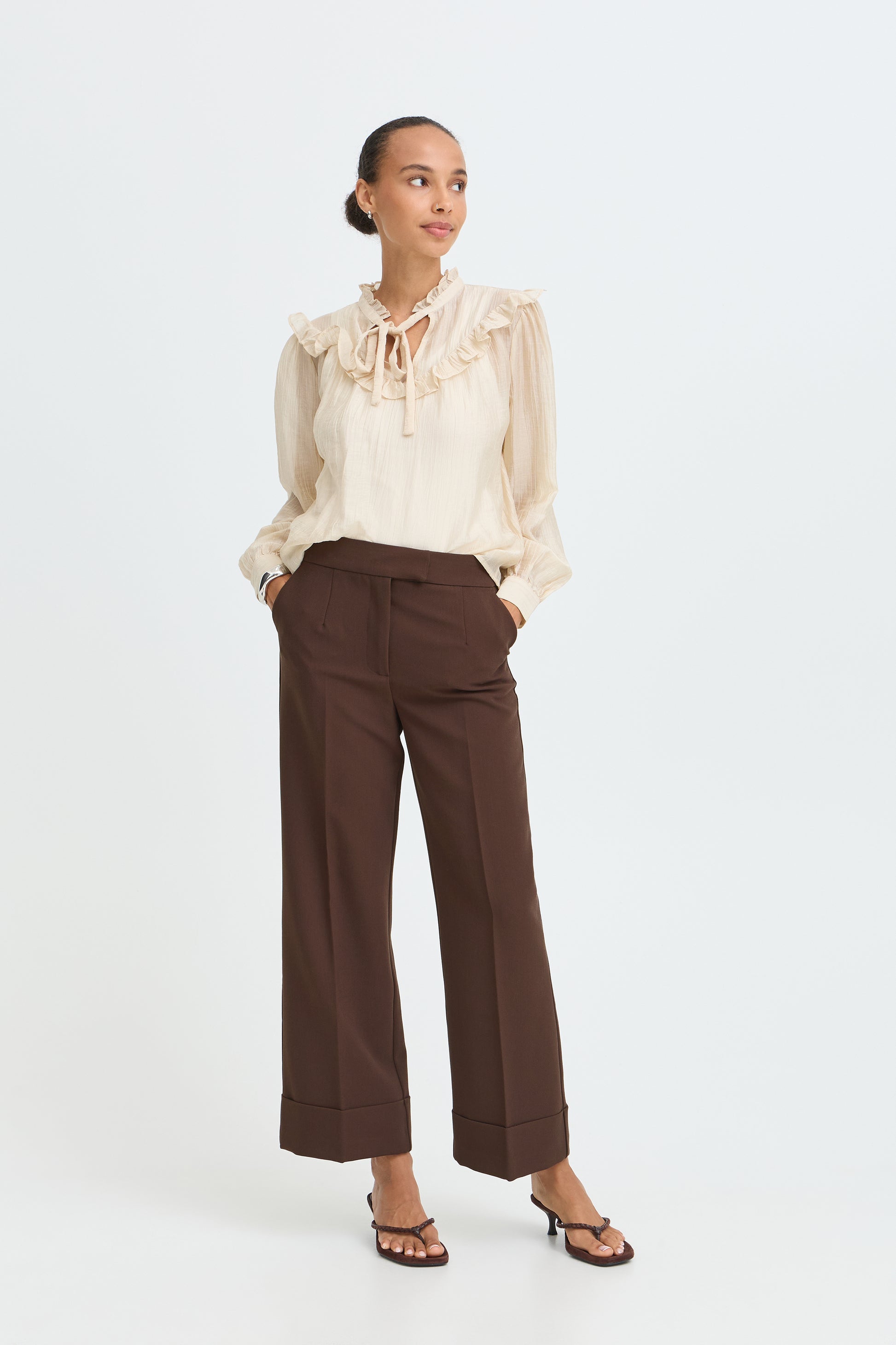 B. Young BYDENOA CUFF PANTS Java - OAK Fashion Noordwolde