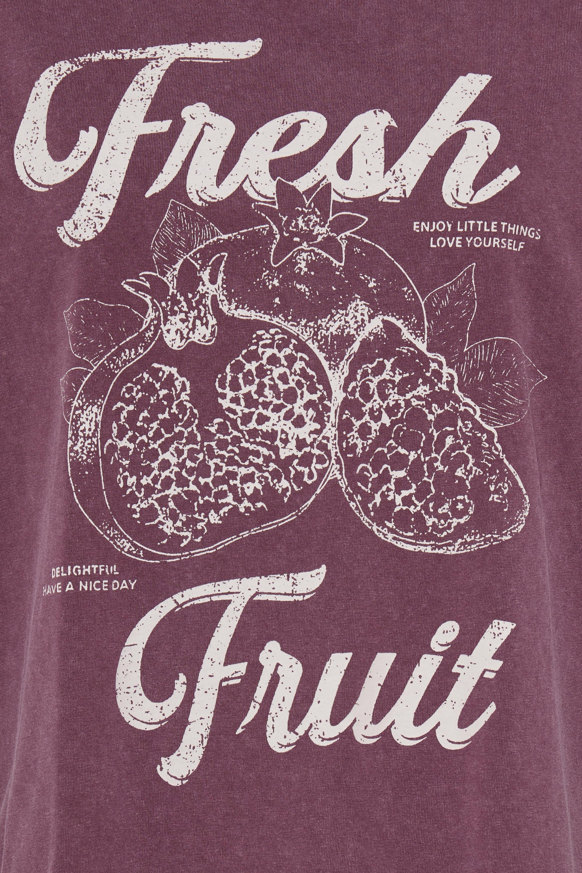B. Young BYSOLKO FRUITY TSHIRT Fig - OAK Fashion Noordwolde