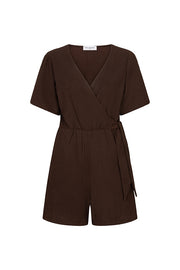 Lofty Manner Playsuit Maddie Bruin - OAK Fashion Noordwolde