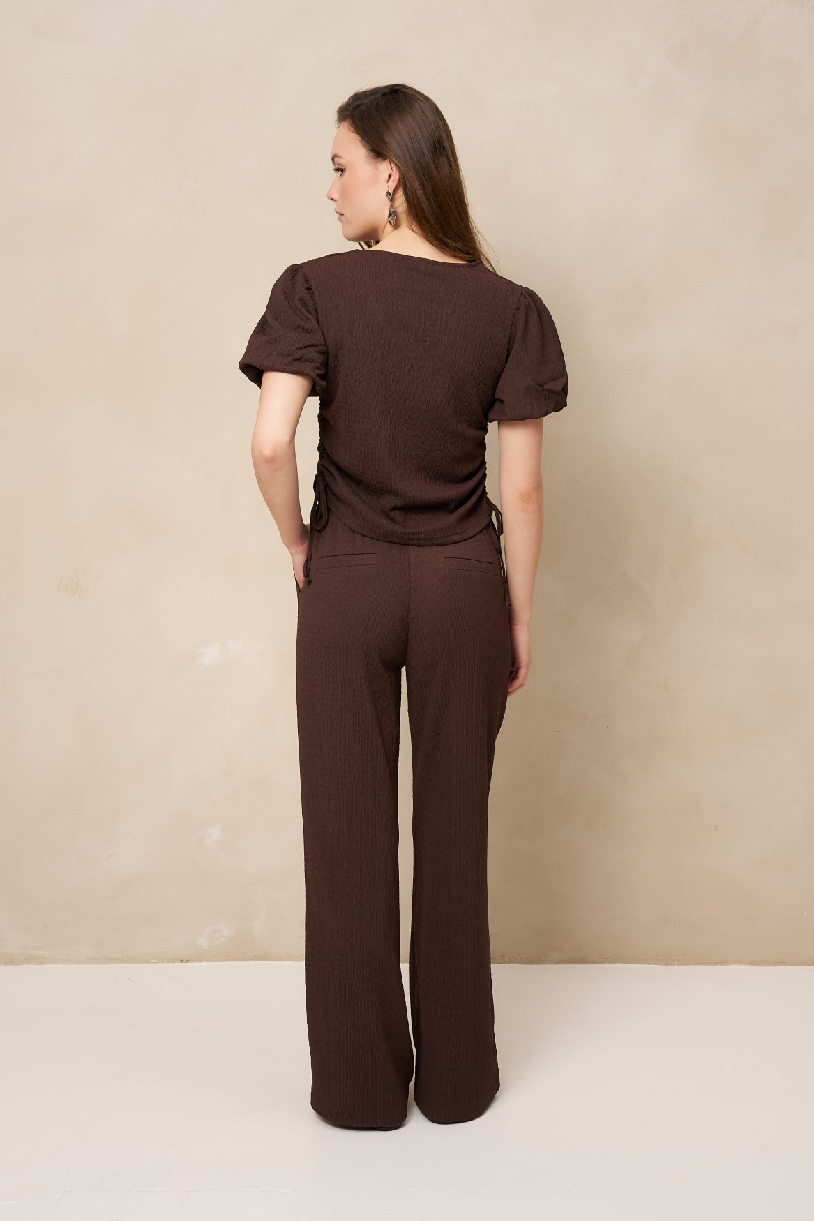 Lofty Manner Trouser Mea Bruin - OAK Fashion Noordwolde