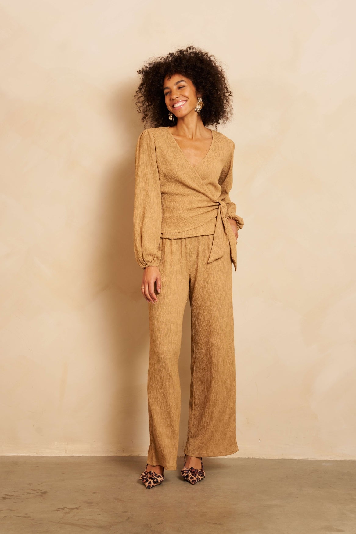 Lofty Manner Trouser Jille Bruin - OAK Fashion Noordwolde