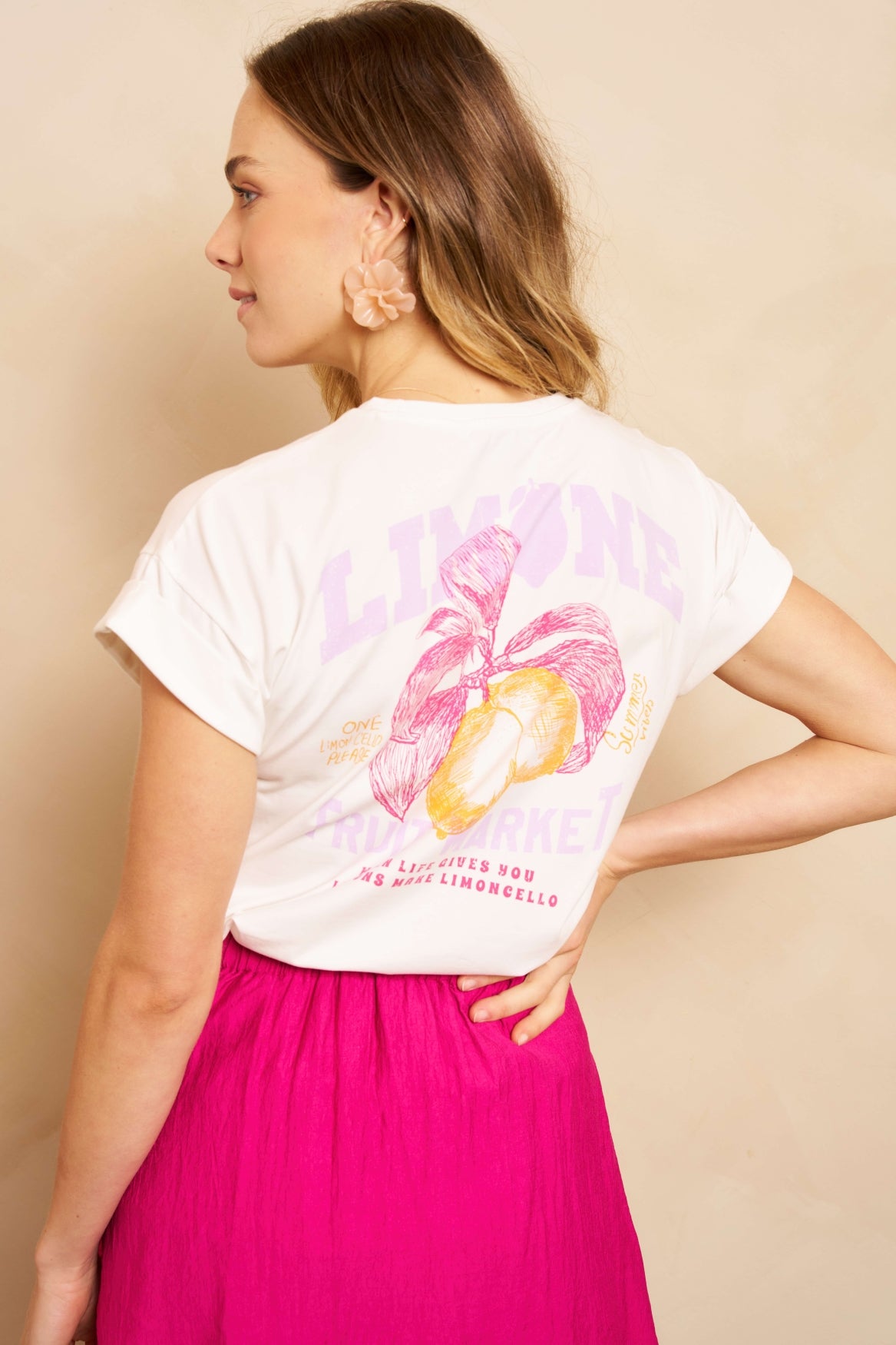 Lofty Manner T-shirt Valerie Wit - OAK Fashion Noordwolde