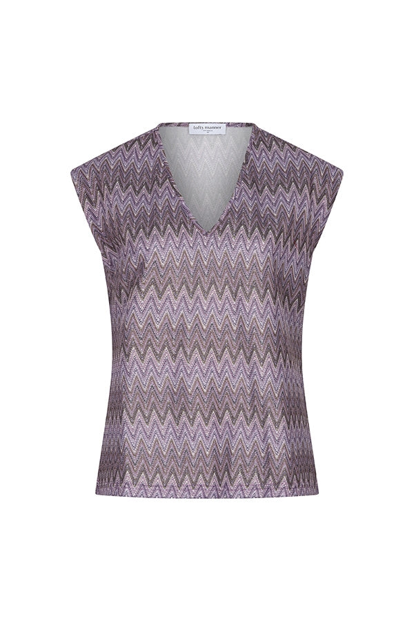 Lofty Manner Top Tessa Paars - OAK Fashion Noordwolde