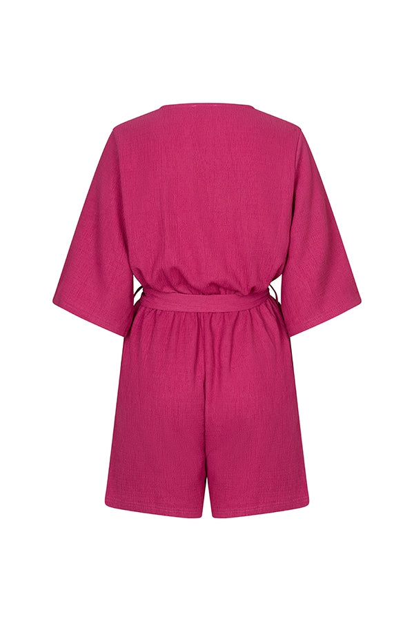 Lofty Manner Playsuit Cassie Paars - OAK Fashion Noordwolde