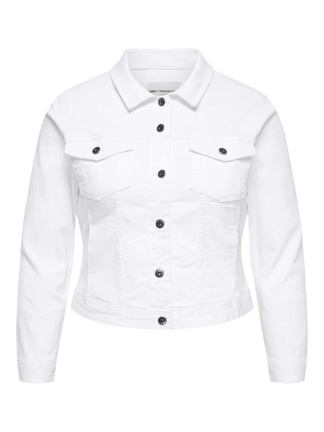 Carmakoma CARWESPA LS JACKET WHITE DNM NOOS Wit - OAK Fashion Noordwolde