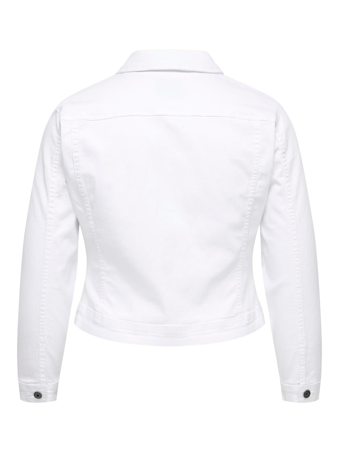 Carmakoma CARWESPA LS JACKET WHITE DNM NOOS Wit - OAK Fashion Noordwolde