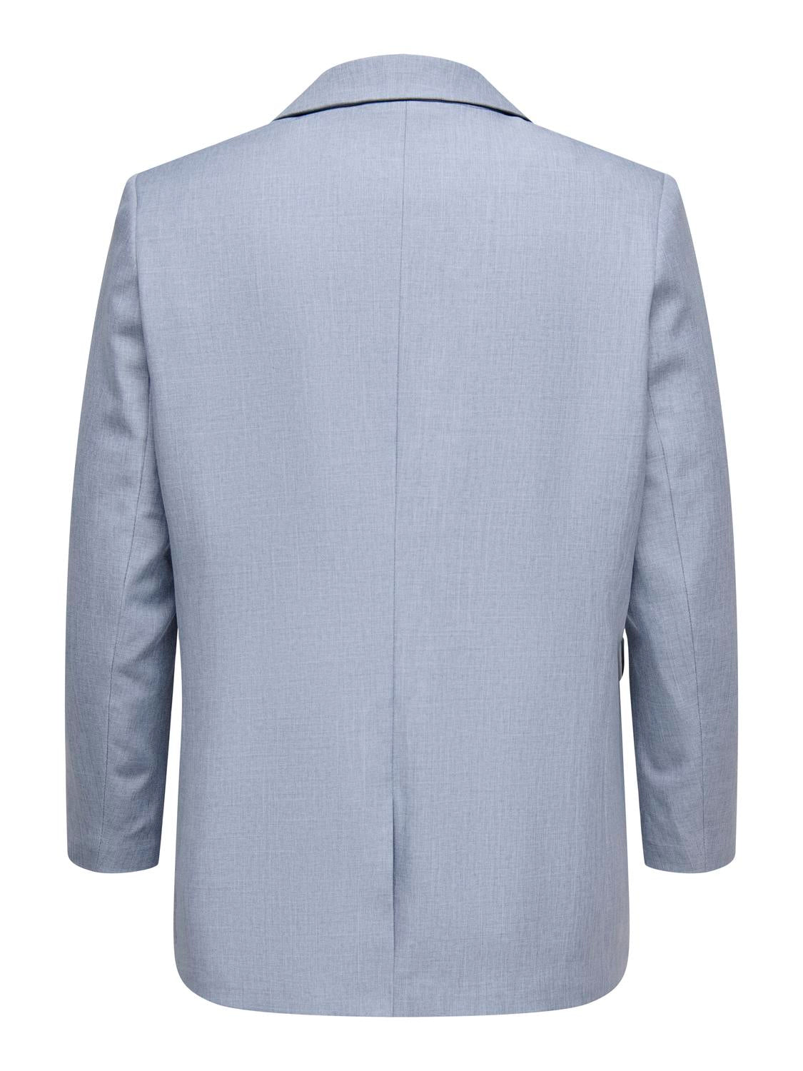 Carmakoma CARLINDA L/S BOYFR MEL BLAZER TLR Blauw - OAK Fashion Noordwolde