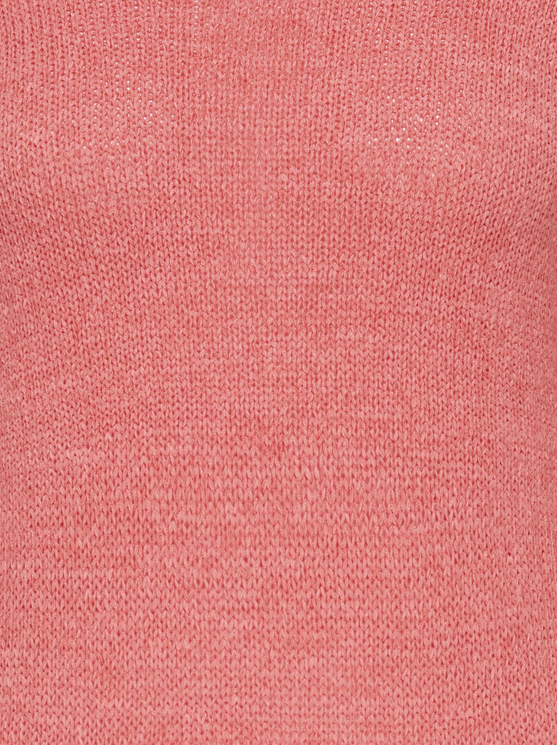 Carmakoma CARGEENA L/S V-NECK KNT Roze - OAK Fashion Noordwolde