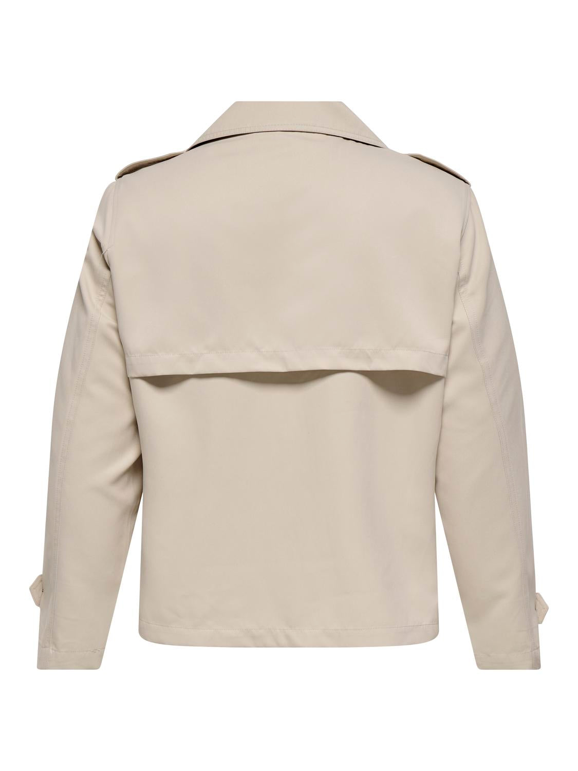 Carmakoma CARHANNAH SHORT LIFE TRENCHCOAT OTW NOOS Wit - OAK Fashion Noordwolde