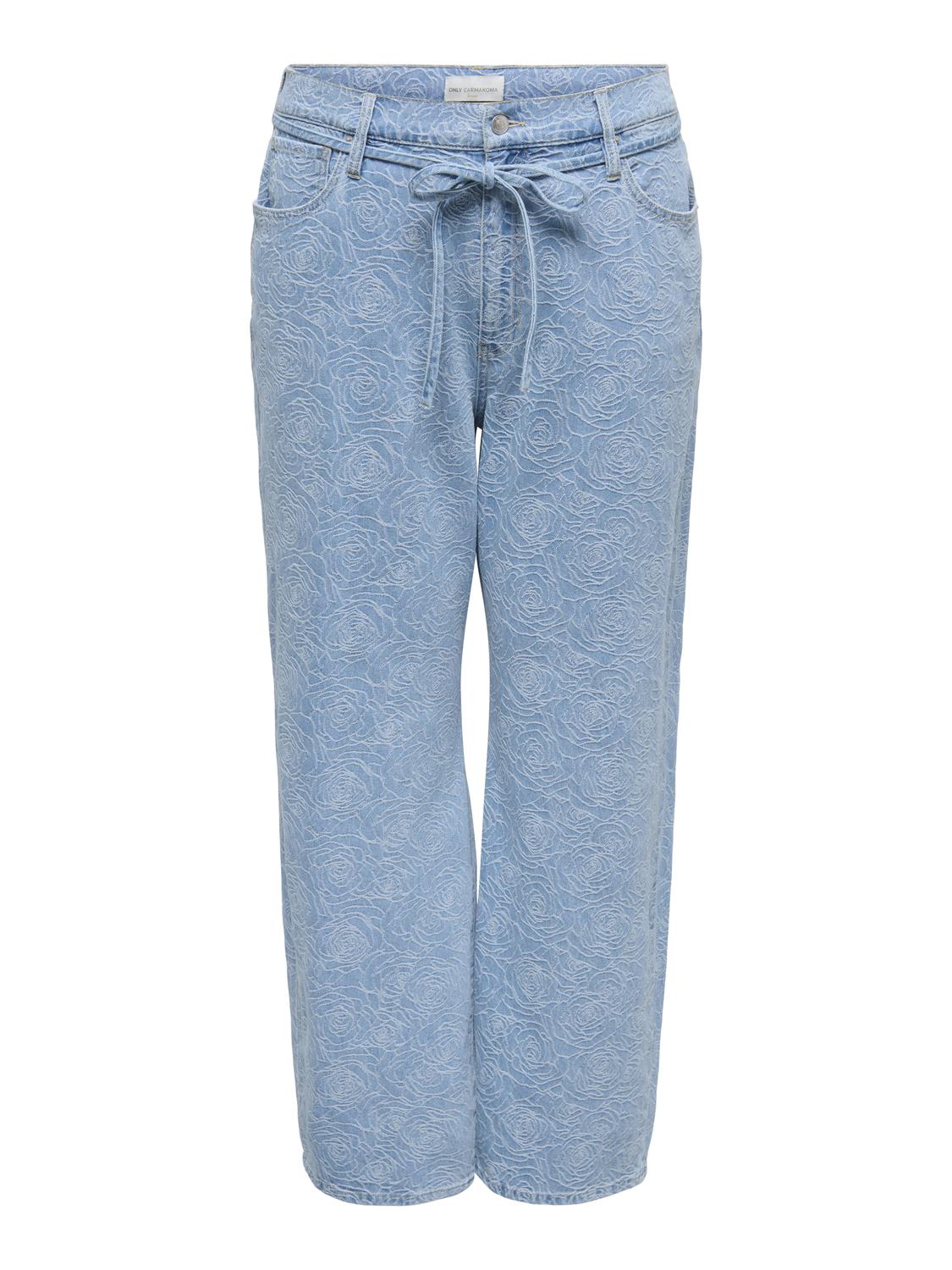 Carmakoma CARGIANNA MW STRAIGHT FLOWER DNM BJ Blauw - OAK Fashion Noordwolde