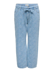 Carmakoma CARGIANNA MW STRAIGHT FLOWER DNM BJ Blauw - OAK Fashion Noordwolde