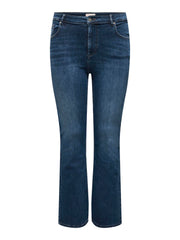 Carmakoma CARWILLY HW FLARED DNM TAI021 NOOS Blauw - OAK Fashion Noordwolde