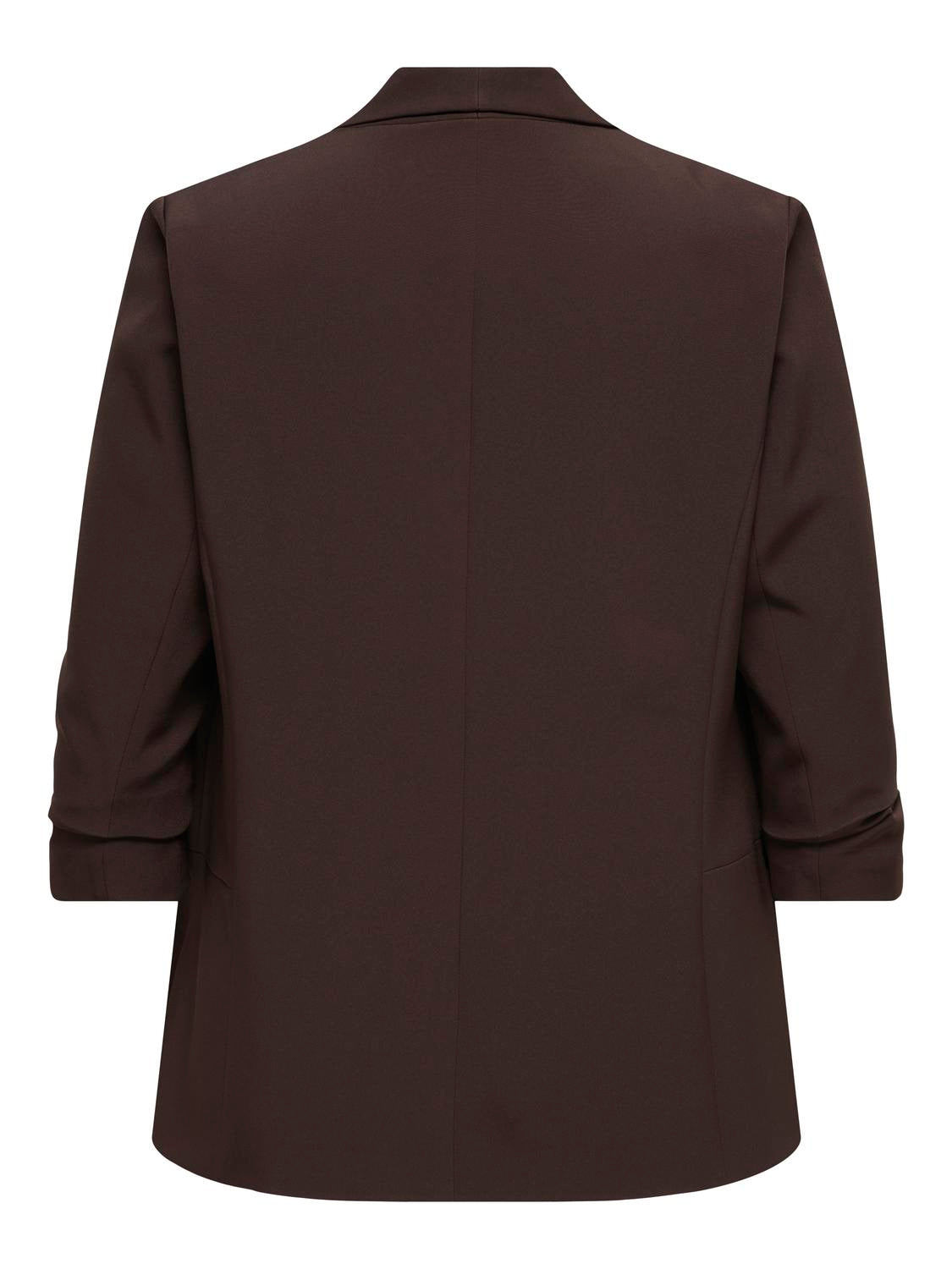 Carmakoma CARELLY 3/4 BLAZER TLR NOOS Bruin - OAK Fashion Noordwolde